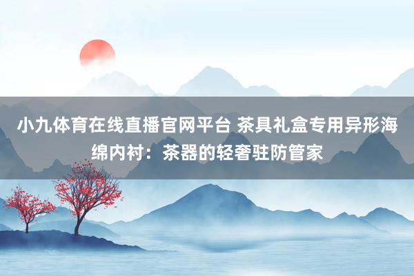 小九体育在线直播官网平台 茶具礼盒专用异形海绵内衬：茶器的轻奢驻防管家